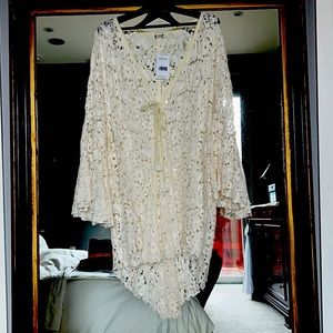 Free people knit coverup or festival layer